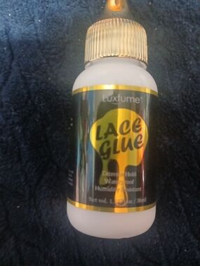 Luxfume Lace Glue - White Bottle with Gold Accents